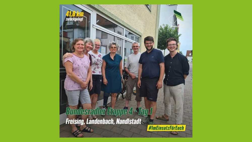 Johannes Becher MdL und Leon Eckert MdB treffen sich mit dem Helferkreis Asyl Nandlstadt